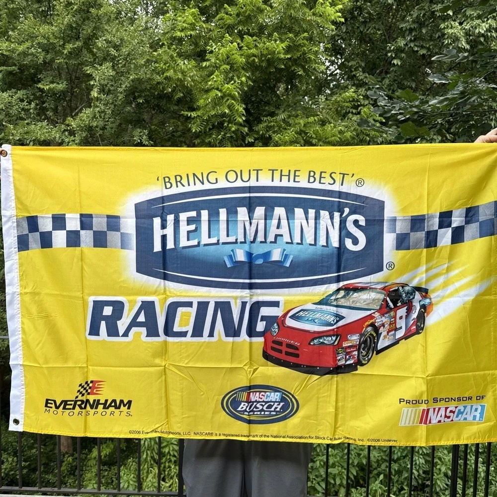 NASCAR Flag 2006 HELLMANN'S Kasey Kayne Dodge Charger  EVERNHAM Motorsports #9